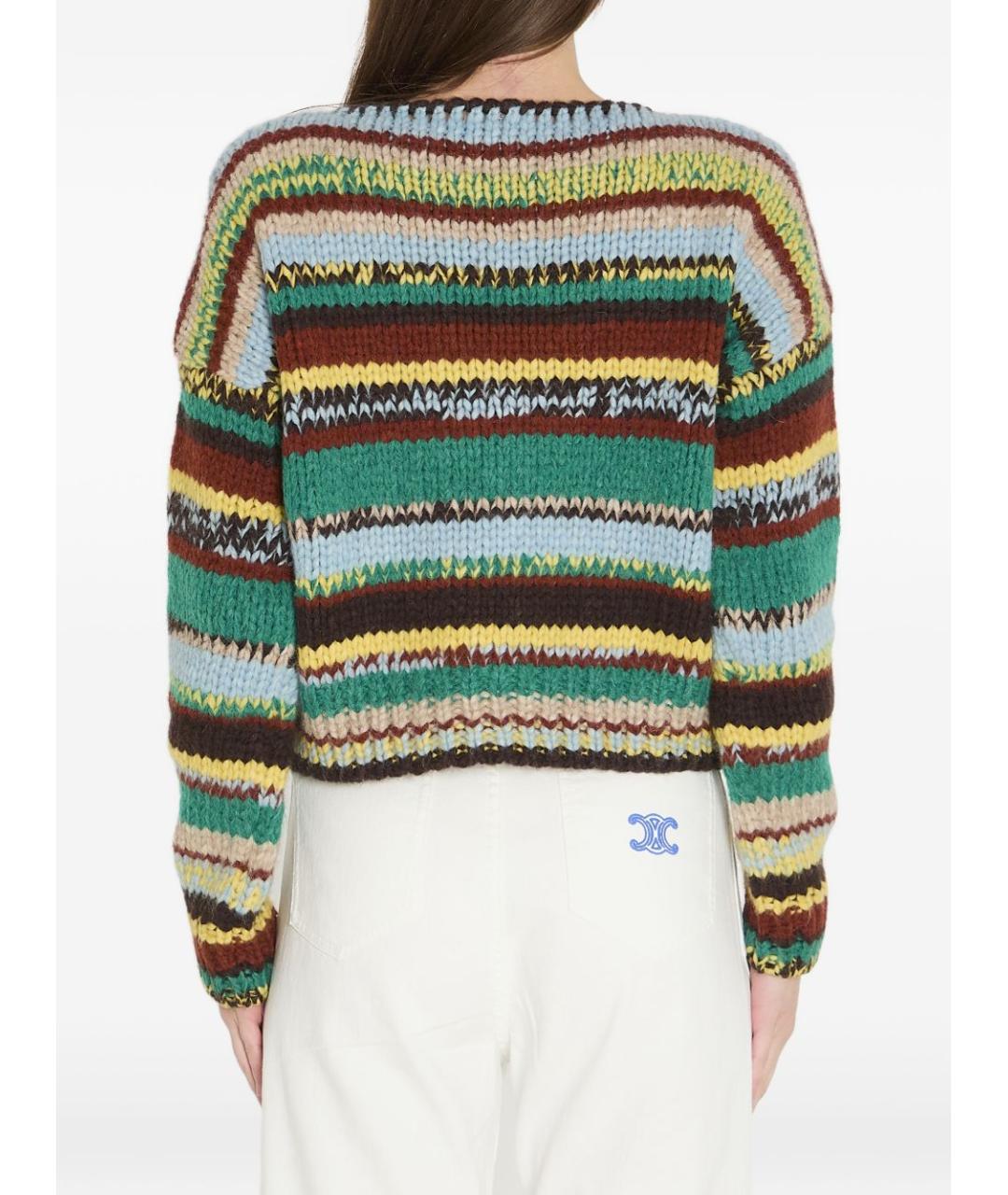 CELINE Мульти шерстяной джемпер / свитер, фото 4