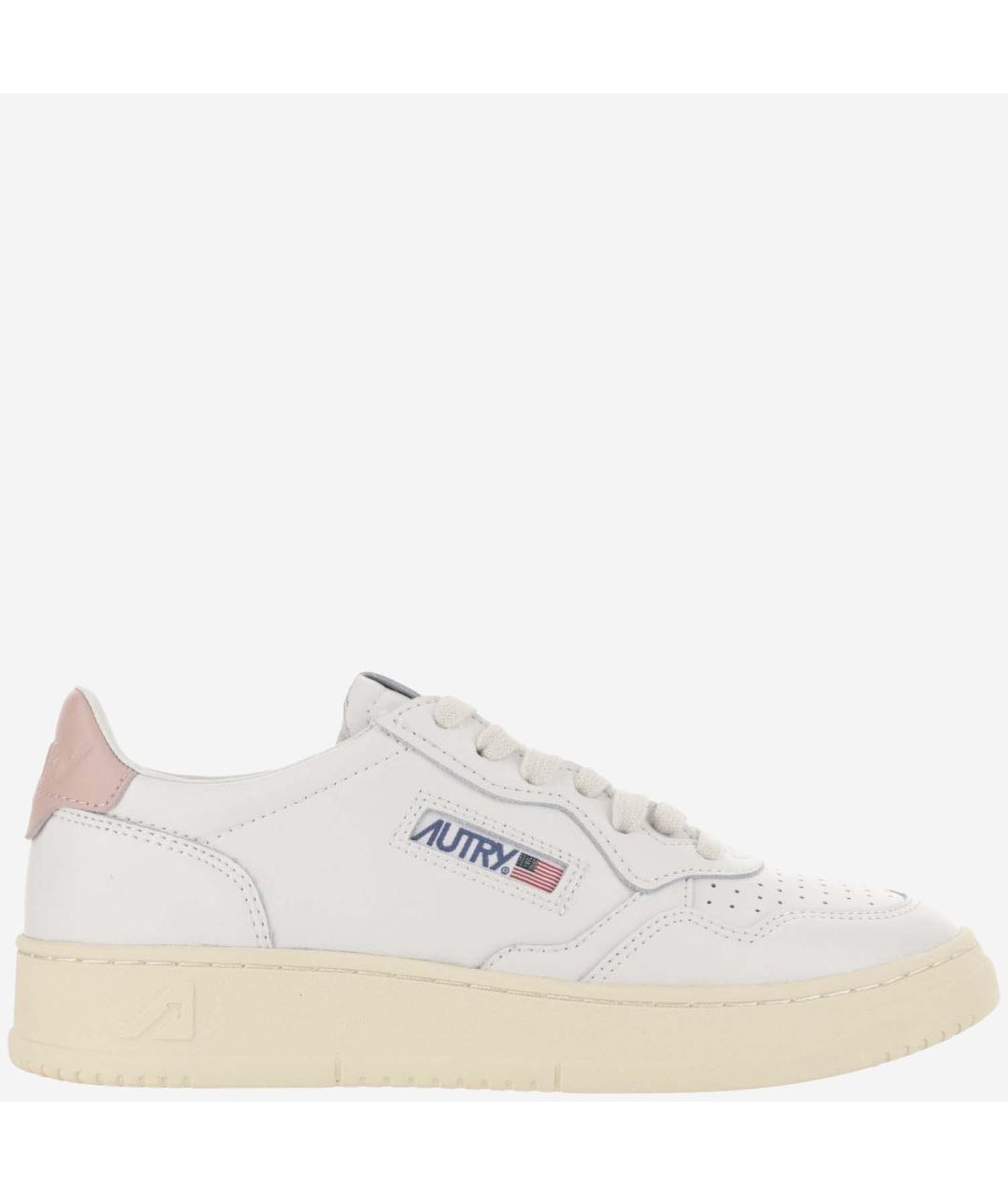 AUTRY Розовые кожаные кроссовки, фото 6
