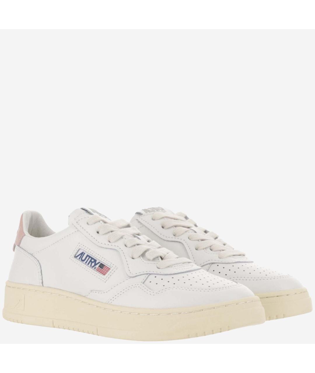AUTRY Розовые кожаные кроссовки, фото 3