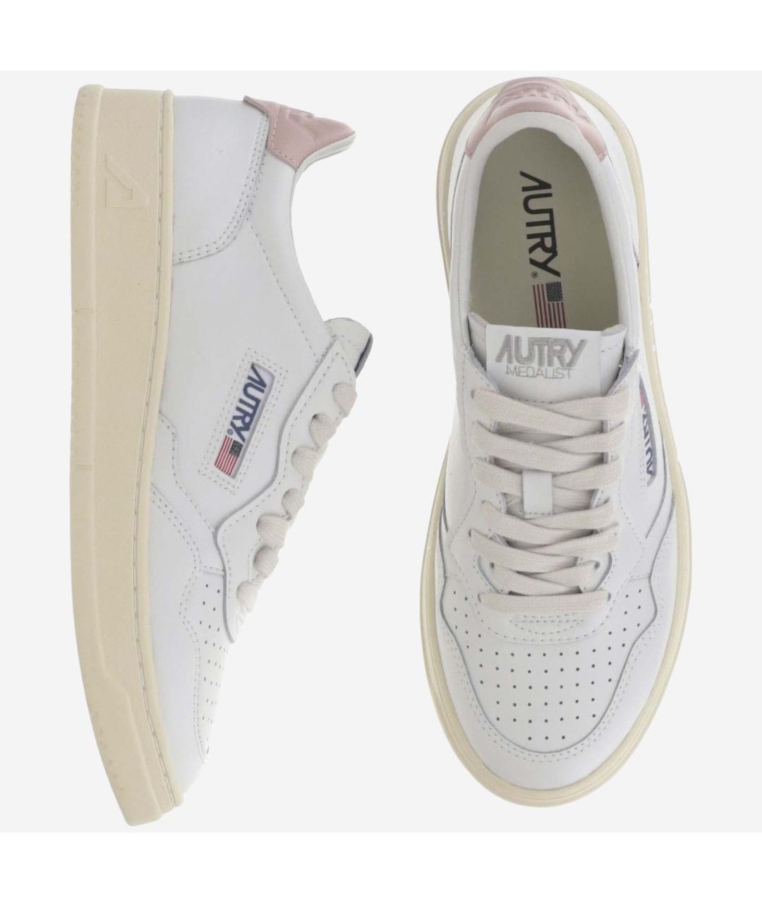 AUTRY Розовые кожаные кроссовки, фото 2