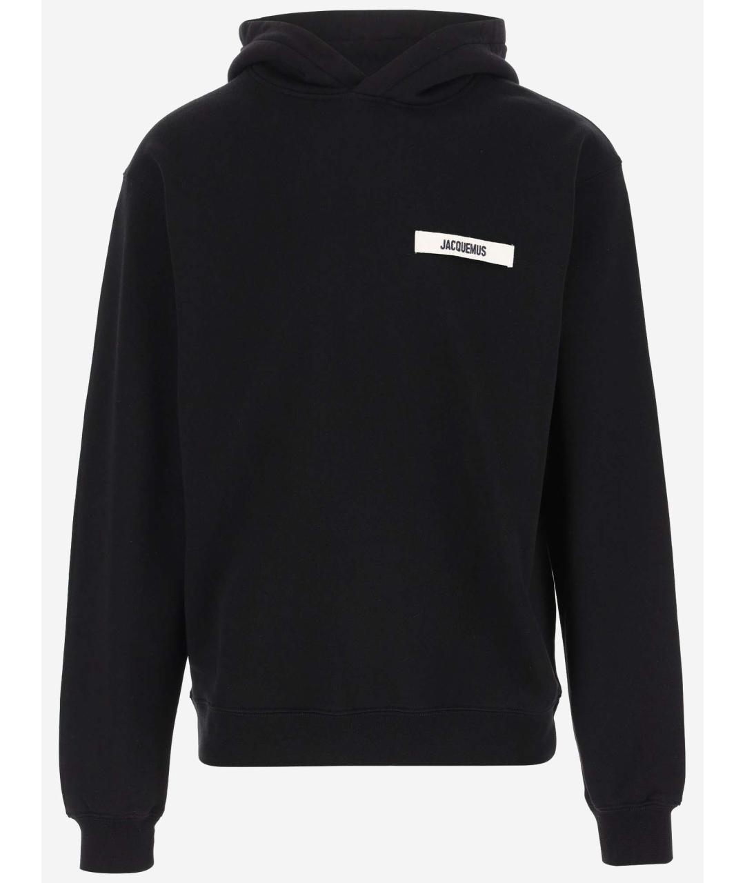 JACQUEMUS Черный хлопковый джемпер / свитер, фото 4