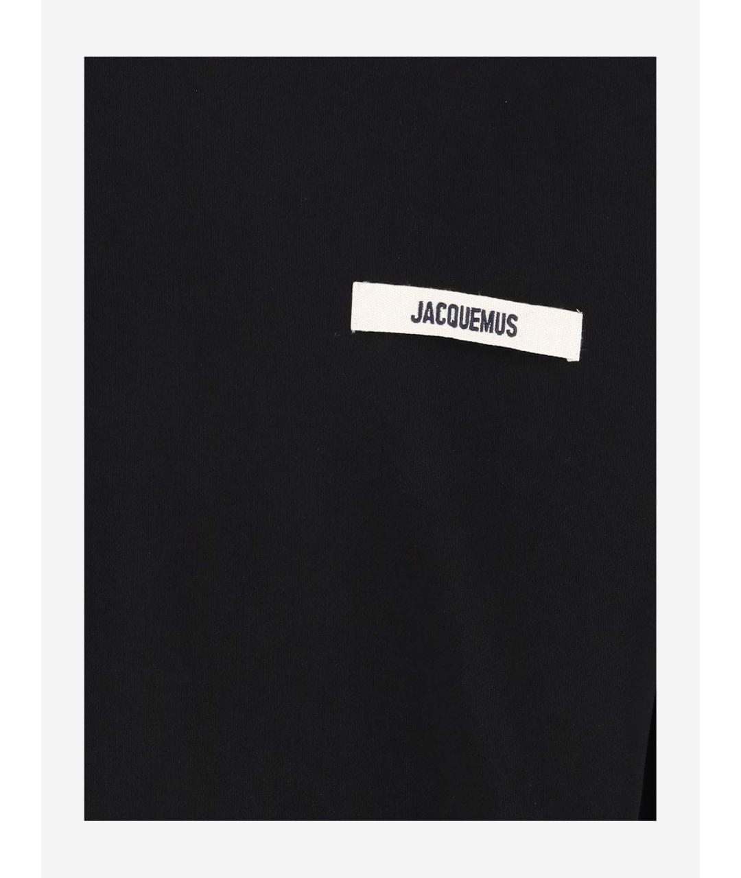 JACQUEMUS Черный хлопковый джемпер / свитер, фото 3
