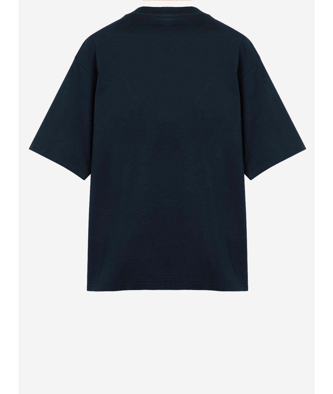 GUCCI Синяя хлопковая футболка, фото 2