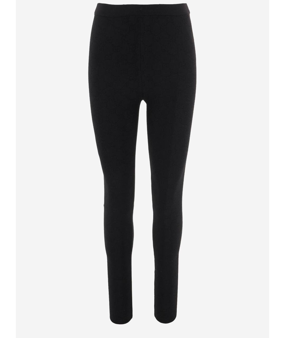 GUCCI Черные вискозные леггинсы и велосипедки, фото 4