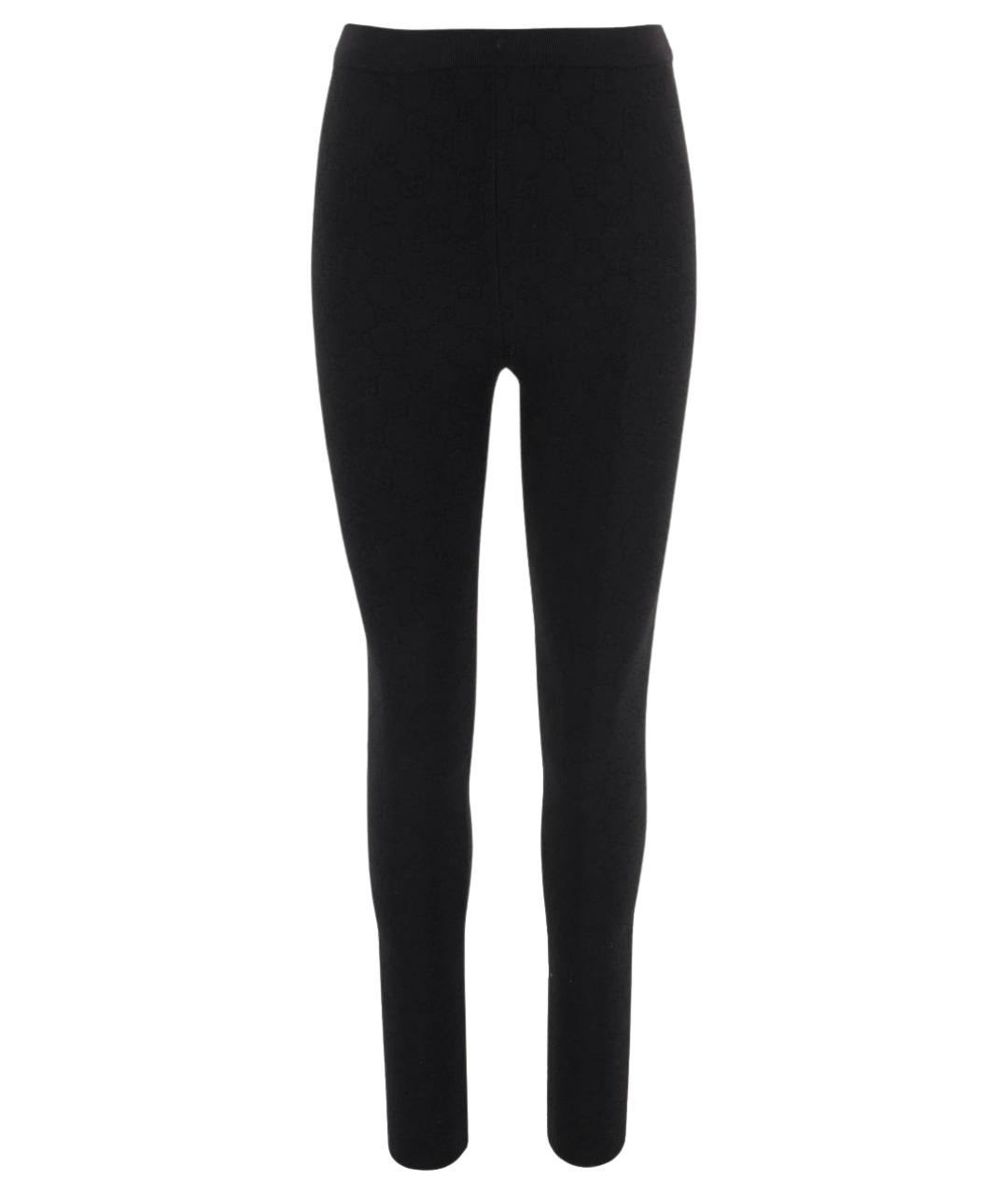 GUCCI Черные вискозные леггинсы и велосипедки, фото 1