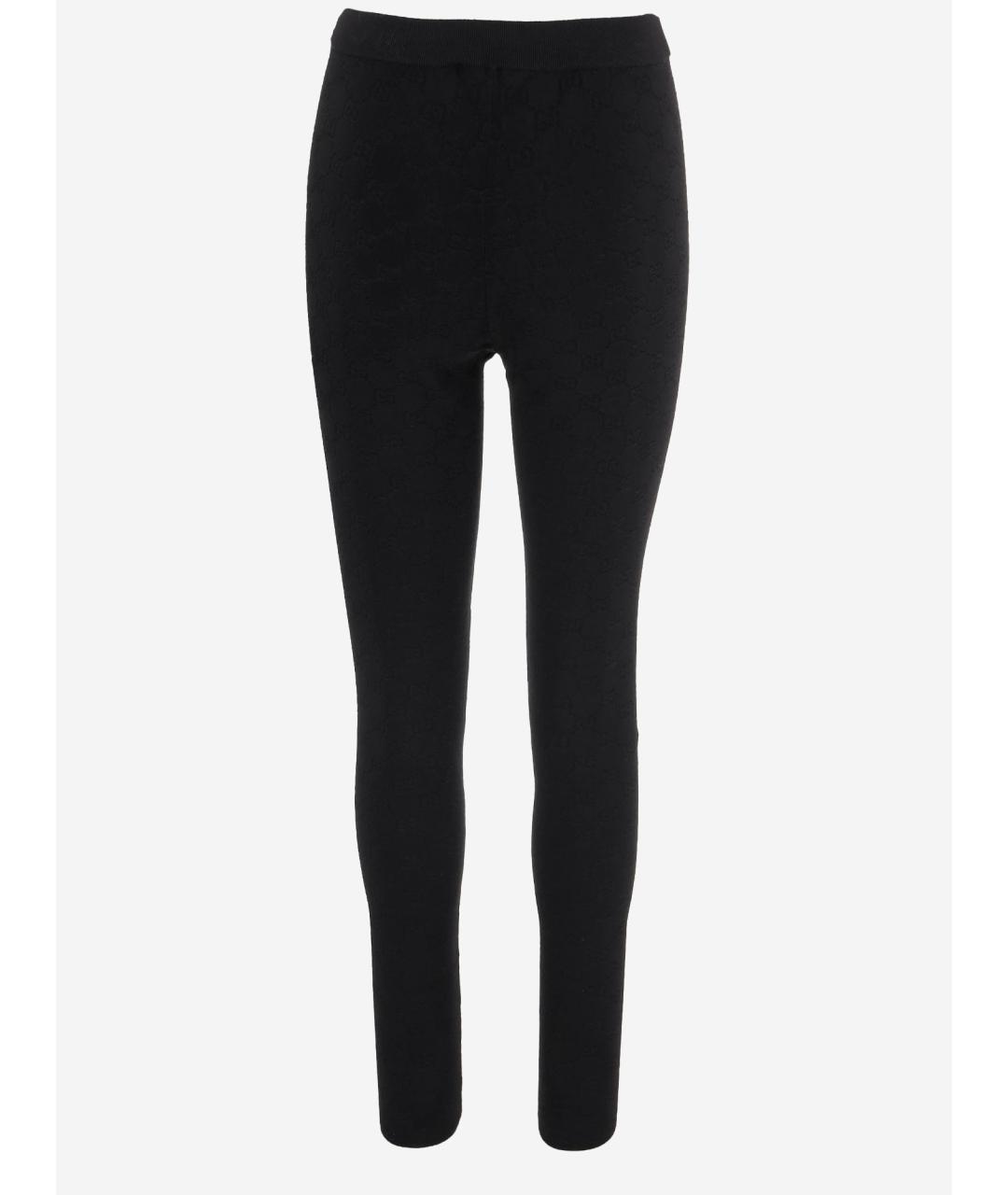 GUCCI Черные вискозные леггинсы и велосипедки, фото 2