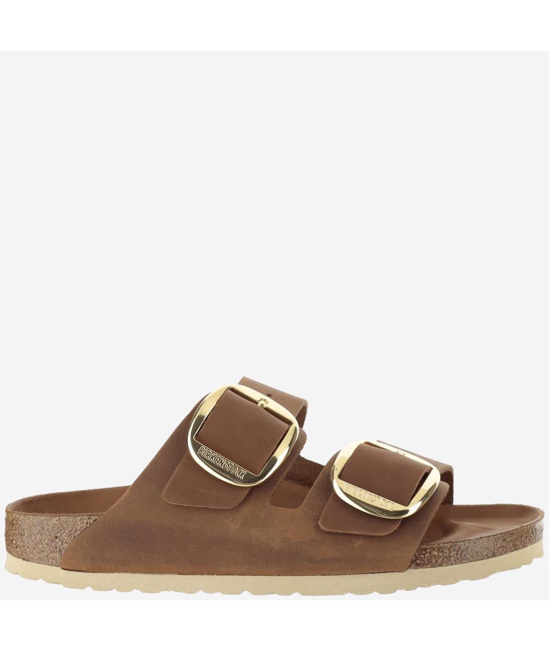 BIRKENSTOCK Коричневые замшевые сандалии, фото 6