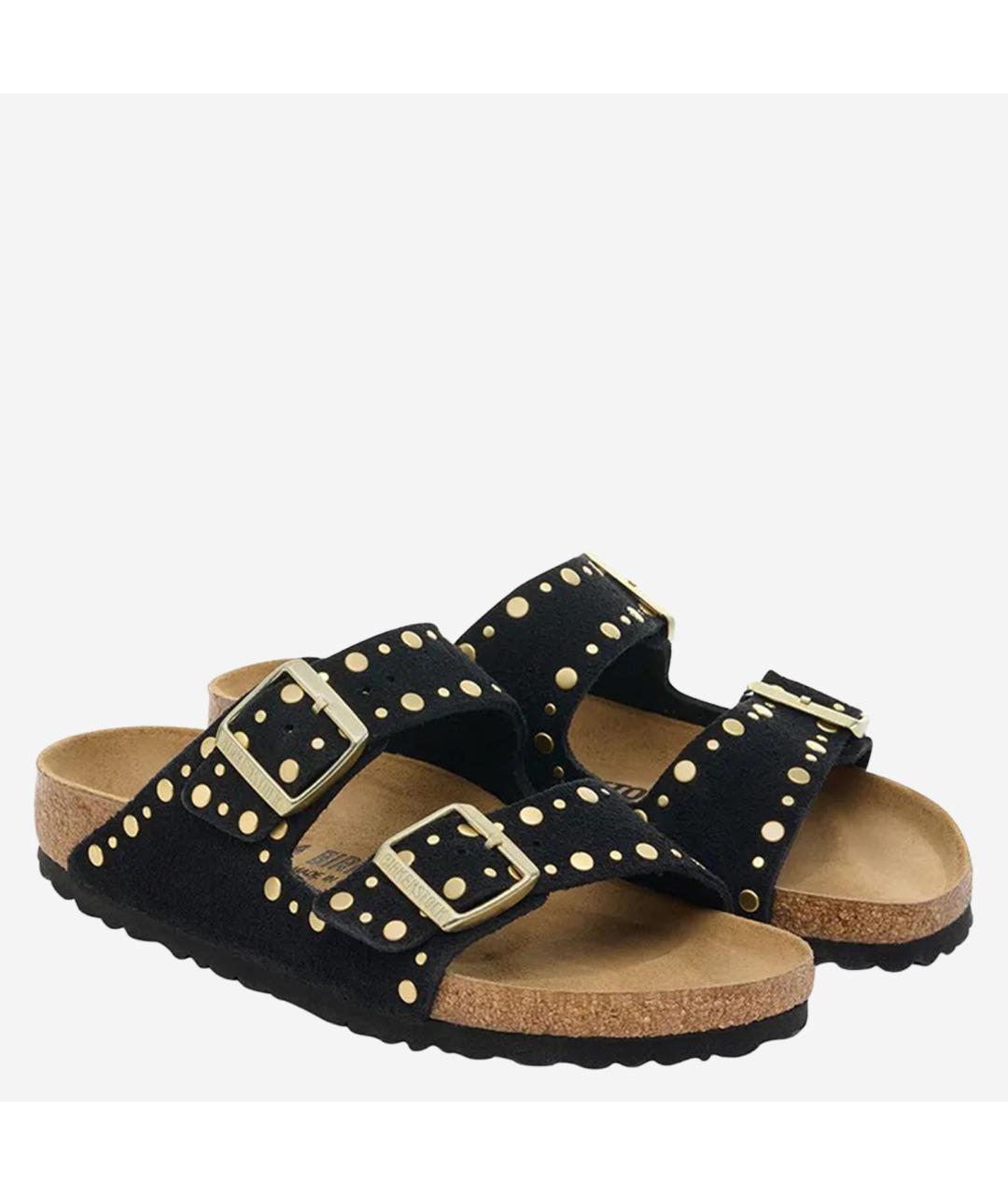 BIRKENSTOCK Черные замшевые босоножки, фото 3