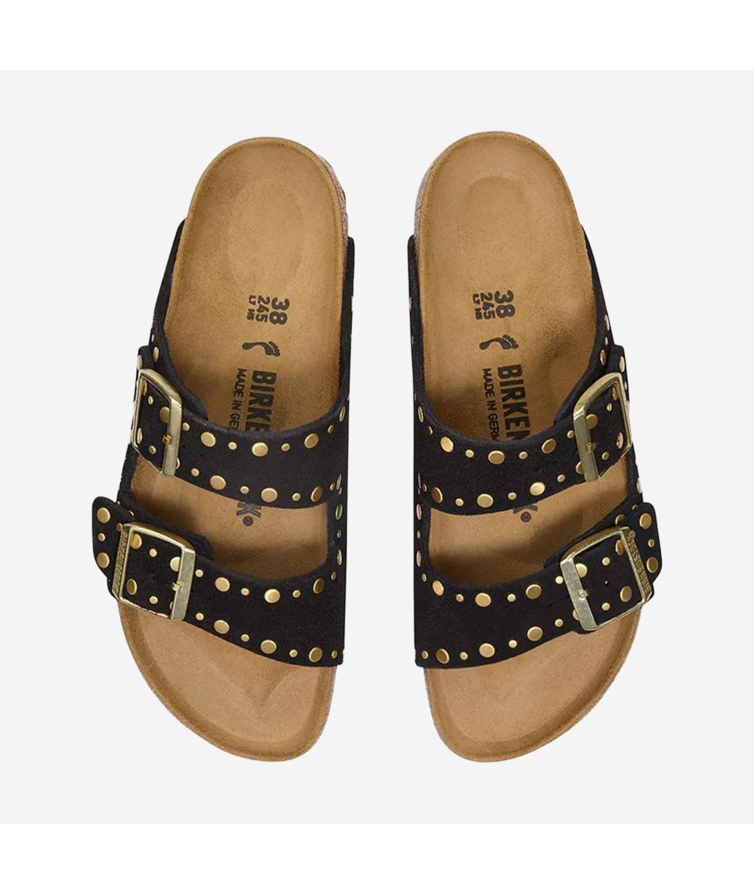 BIRKENSTOCK Черные замшевые босоножки, фото 2