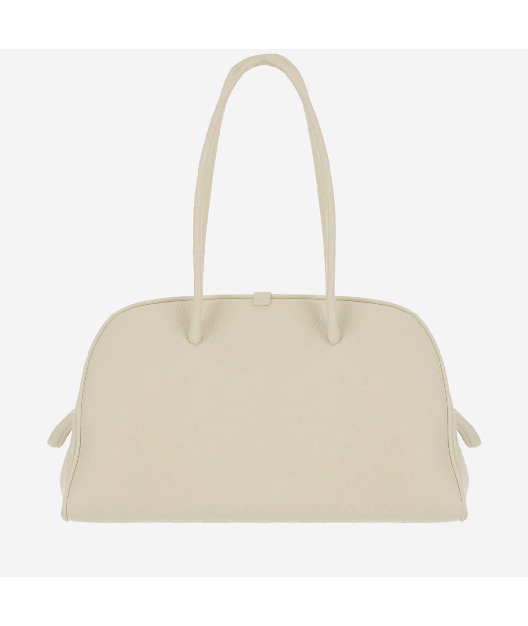 JACQUEMUS Бежевая кожаная сумка тоут, фото 3