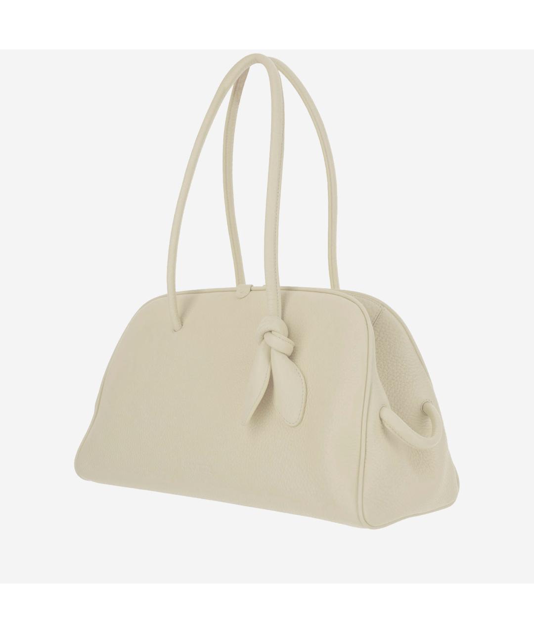 JACQUEMUS Бежевая кожаная сумка тоут, фото 2