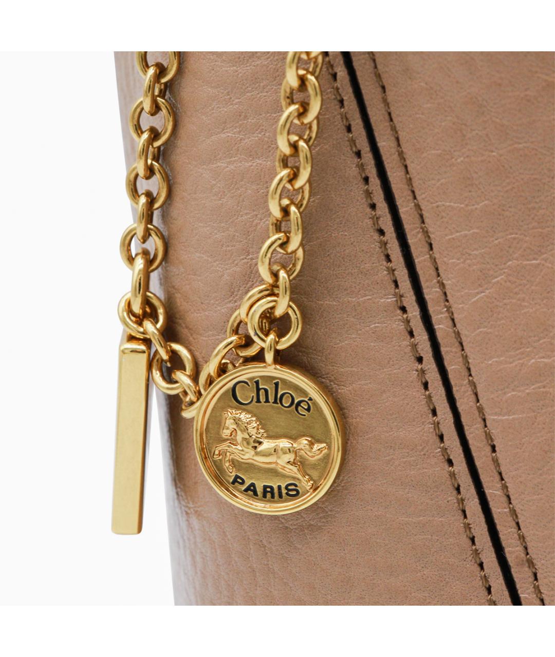 CHLOE Розовая кожаная сумка тоут, фото 4