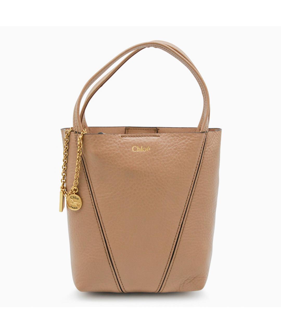 CHLOE Розовая кожаная сумка тоут, фото 5