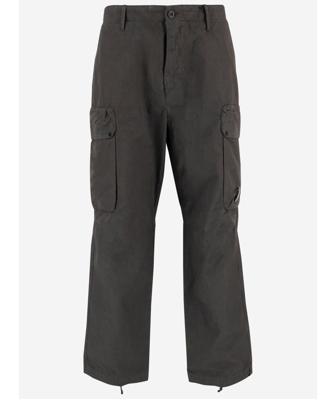 CP COMPANY Серые хлопковые повседневные брюки, фото 4