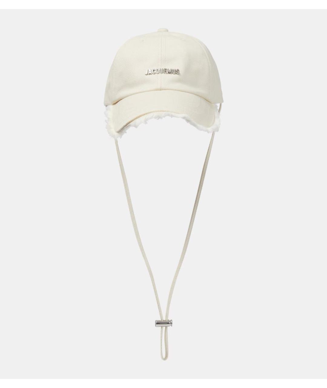 JACQUEMUS Бежевая хлопковая кепка, фото 4
