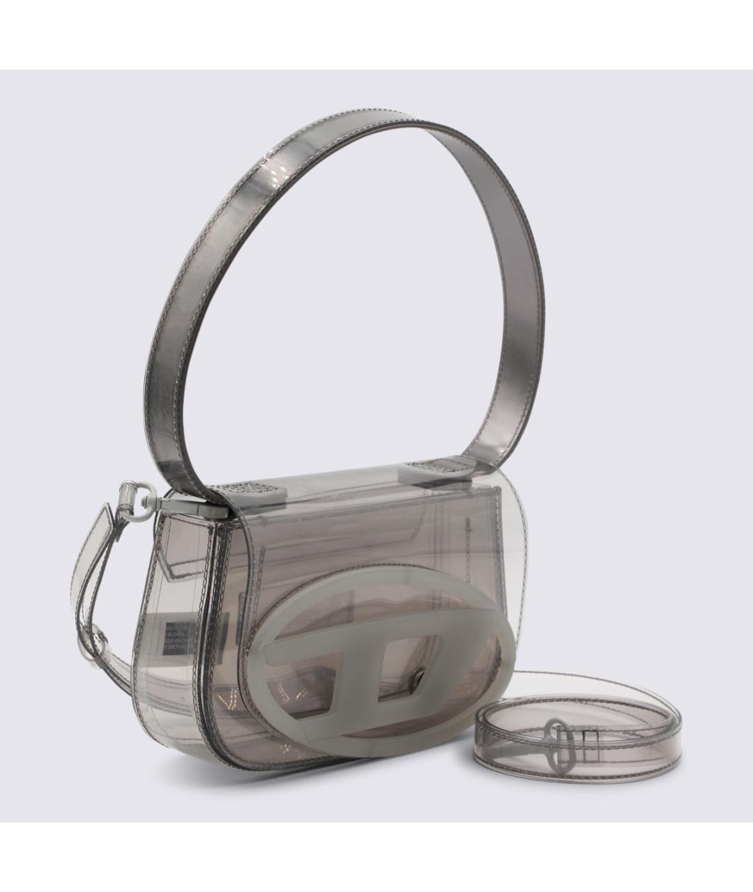 DIESEL Серая сумка через плечо из искусственной кожи, фото 2