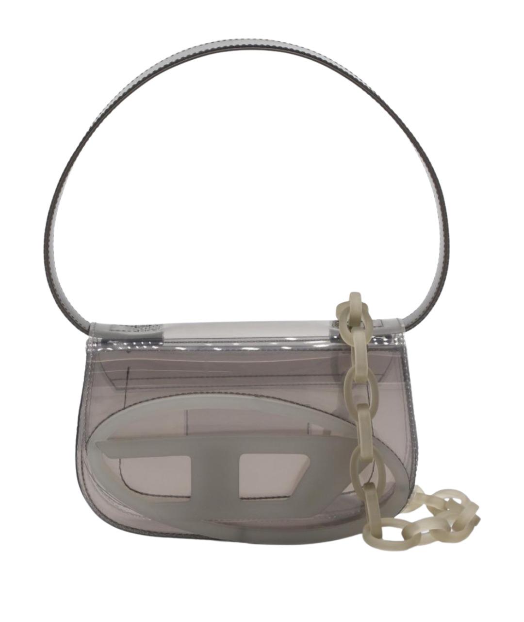 DIESEL Серая сумка через плечо из искусственной кожи, фото 1