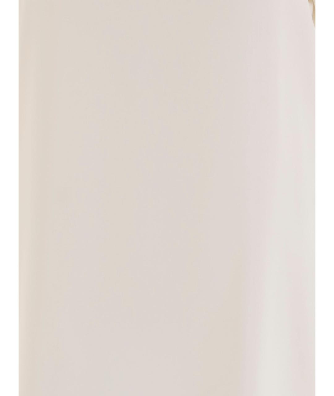 ALLUDE Бежевая шелковая футболка, фото 3