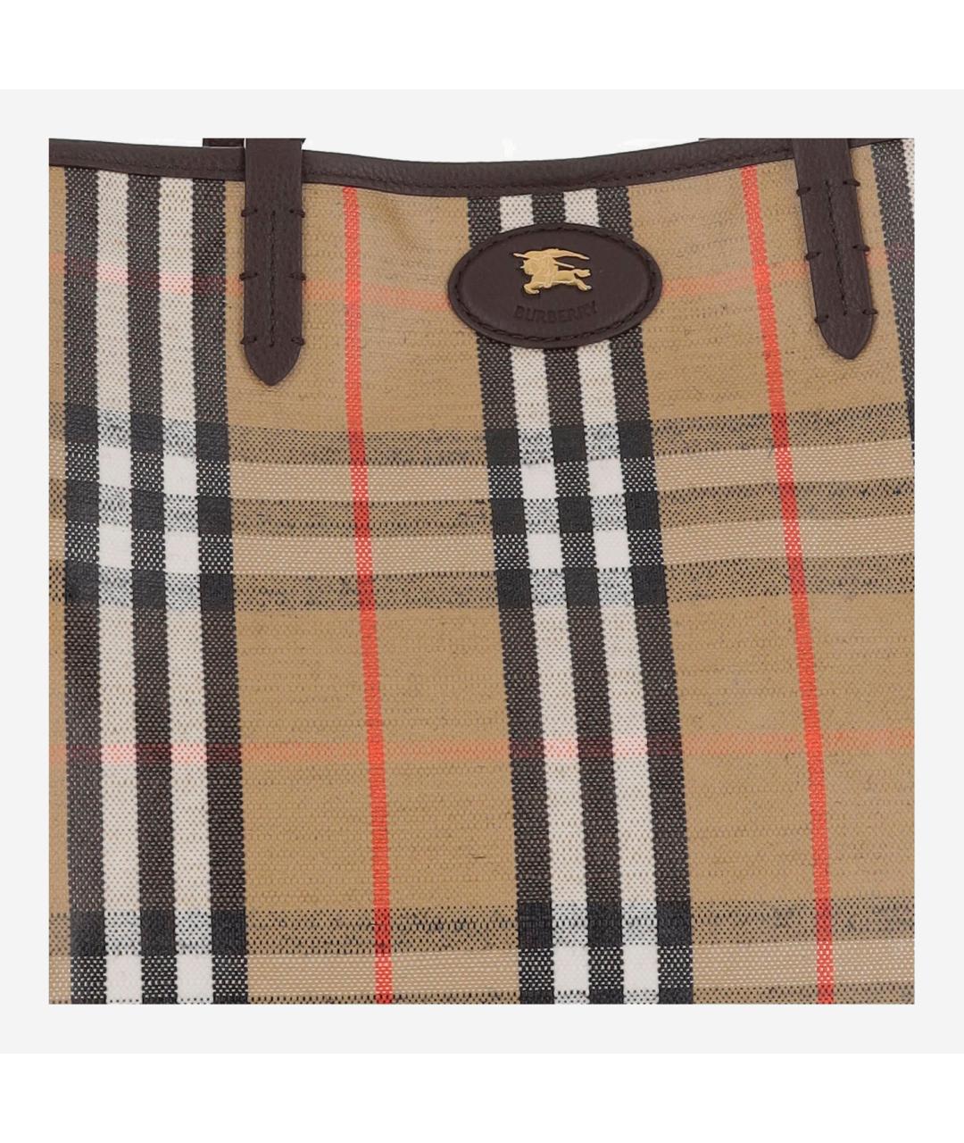 BURBERRY Мульти хлопковая сумка тоут, фото 5