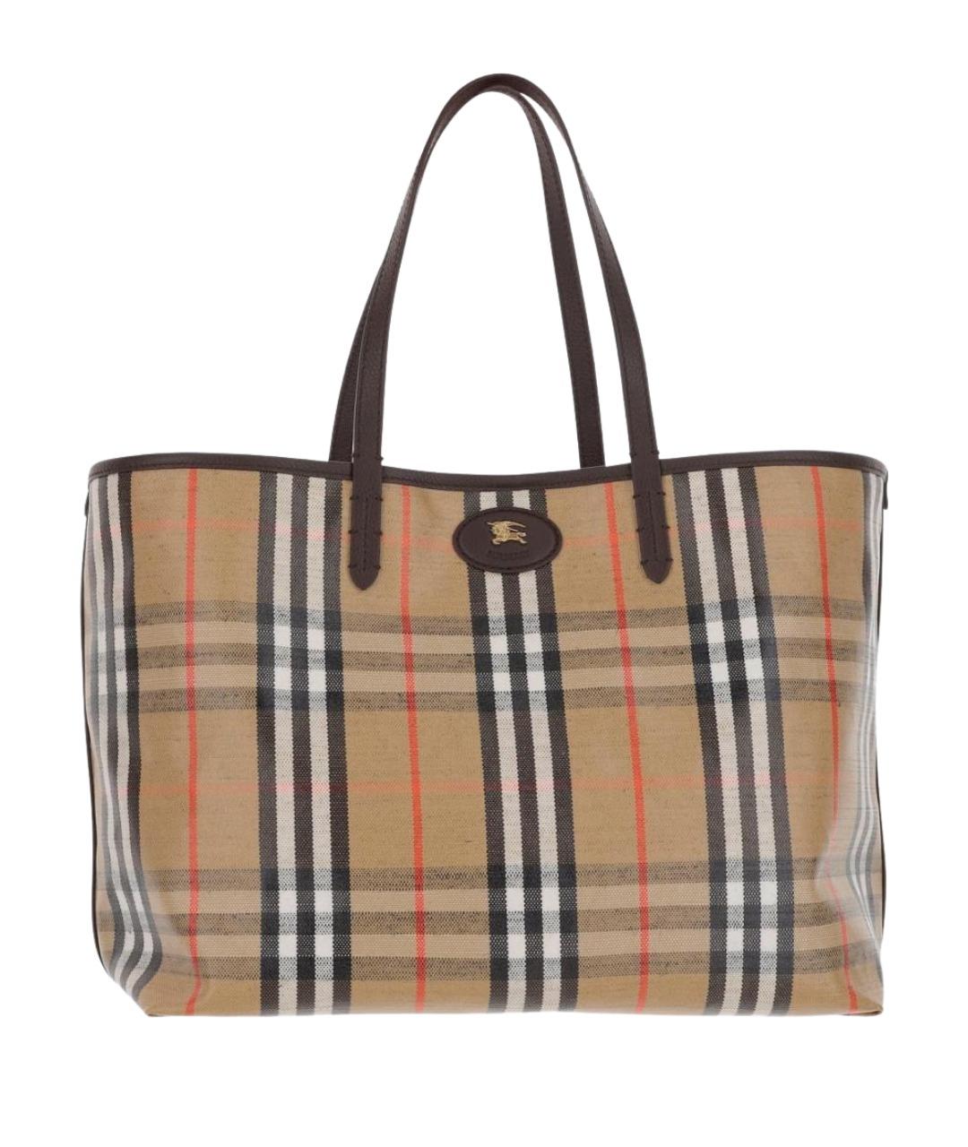 BURBERRY Мульти хлопковая сумка тоут, фото 1