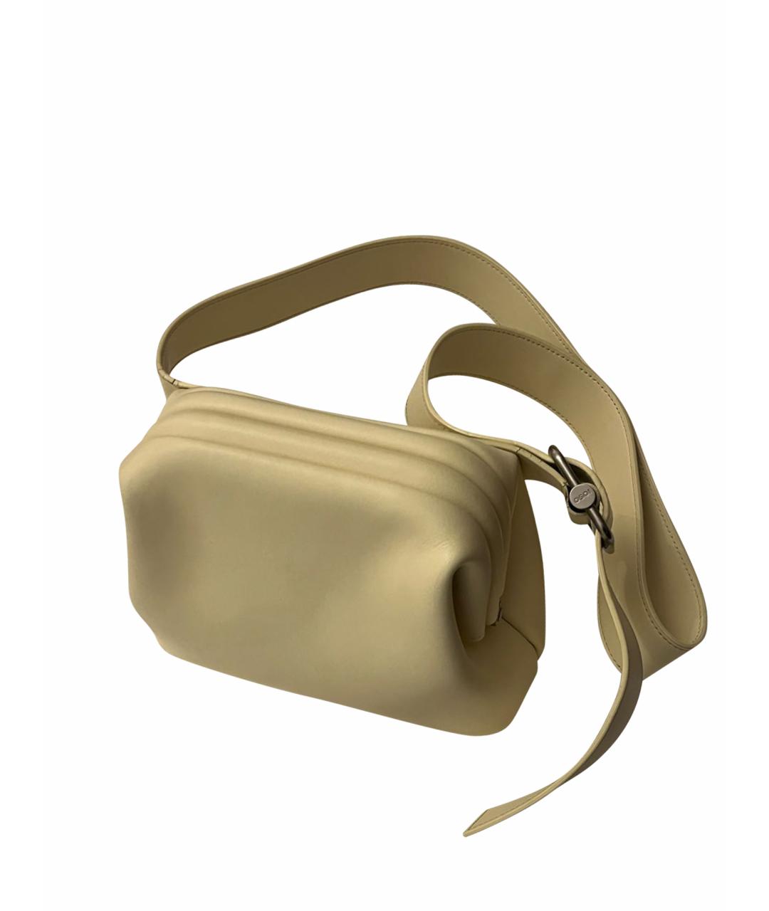 OSOI Бежевая кожаная сумка через плечо, фото 1