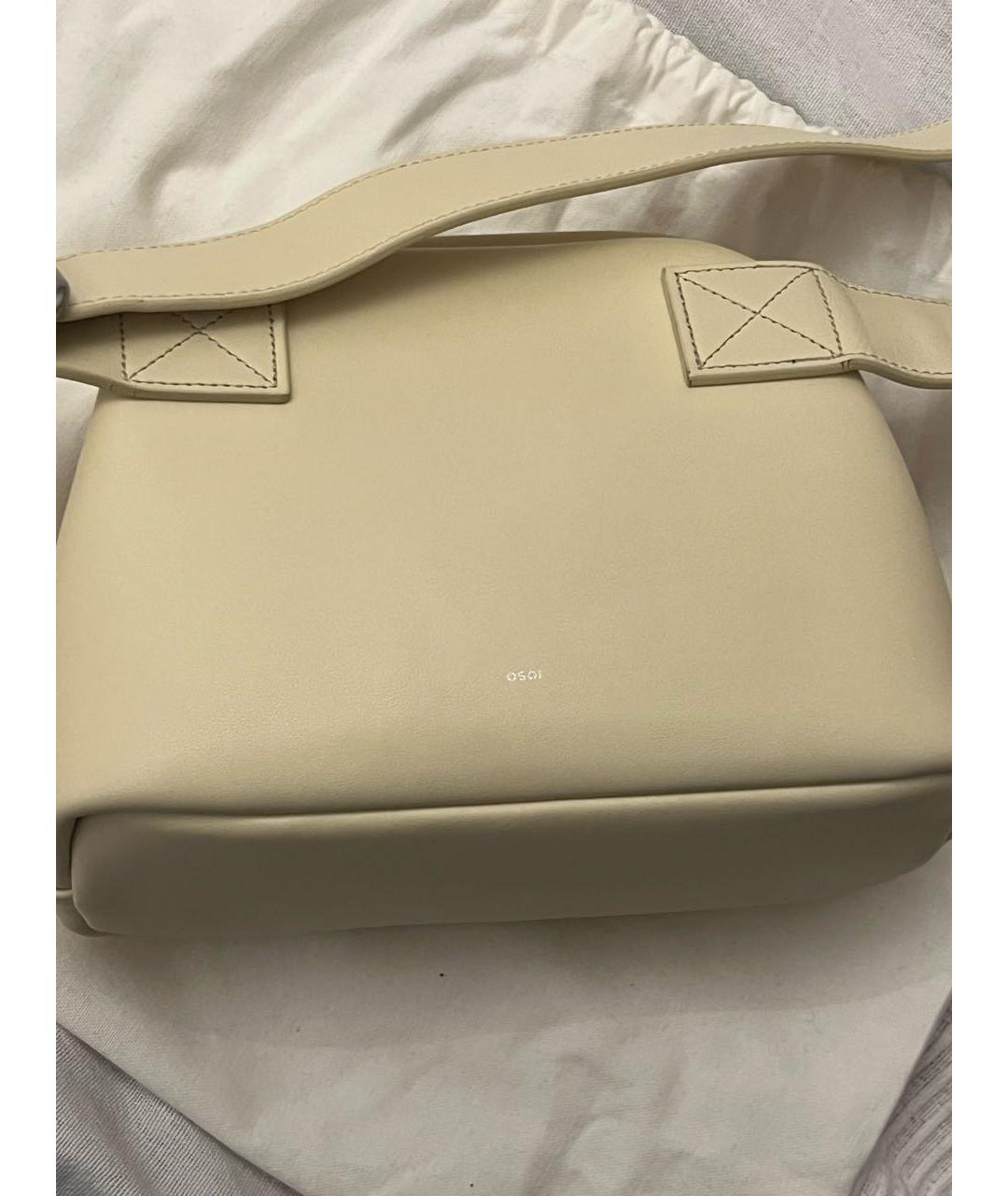 OSOI Бежевая кожаная сумка через плечо, фото 3