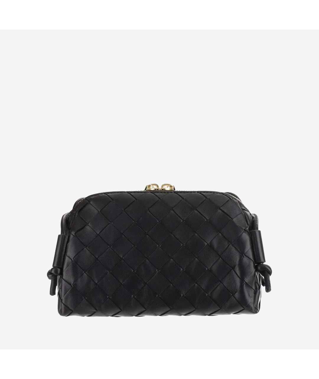 BOTTEGA VENETA Черная кожаная сумка тоут, фото 3