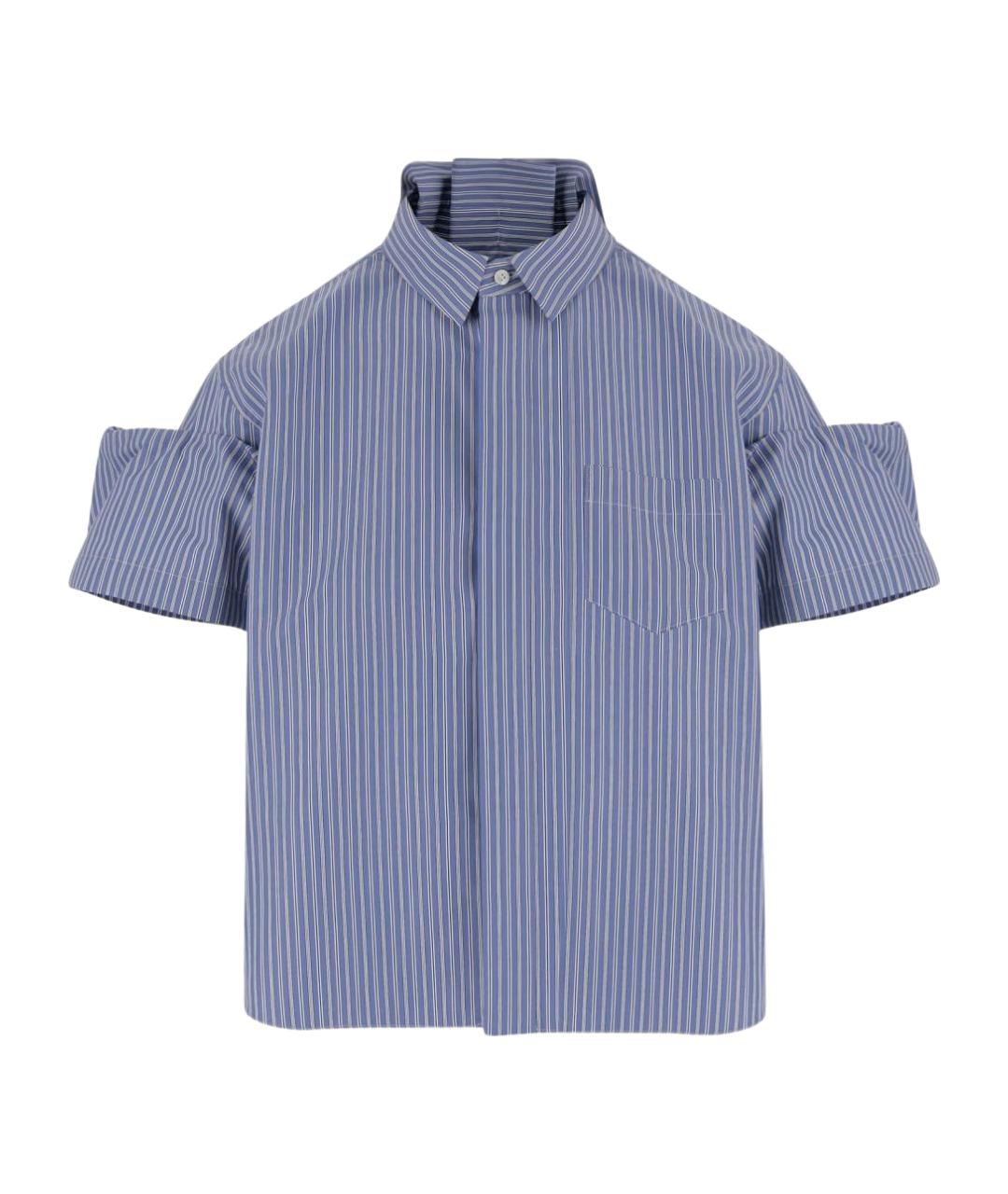 SACAI Синяя хлопковая рубашка, фото 1