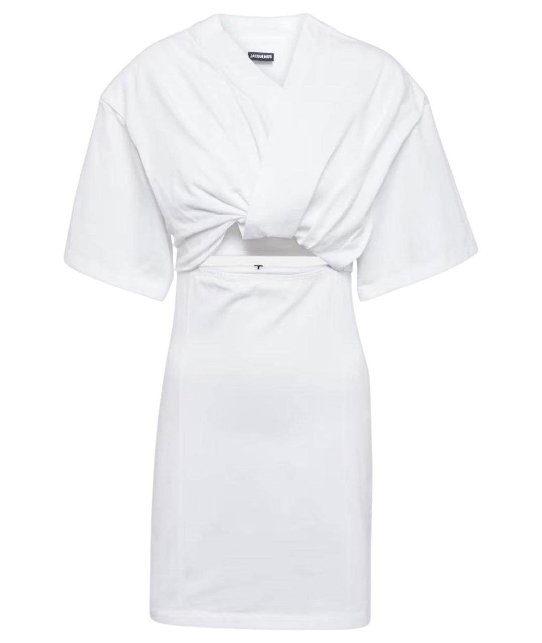 JACQUEMUS Белое хлопковое повседневное платье, фото 1