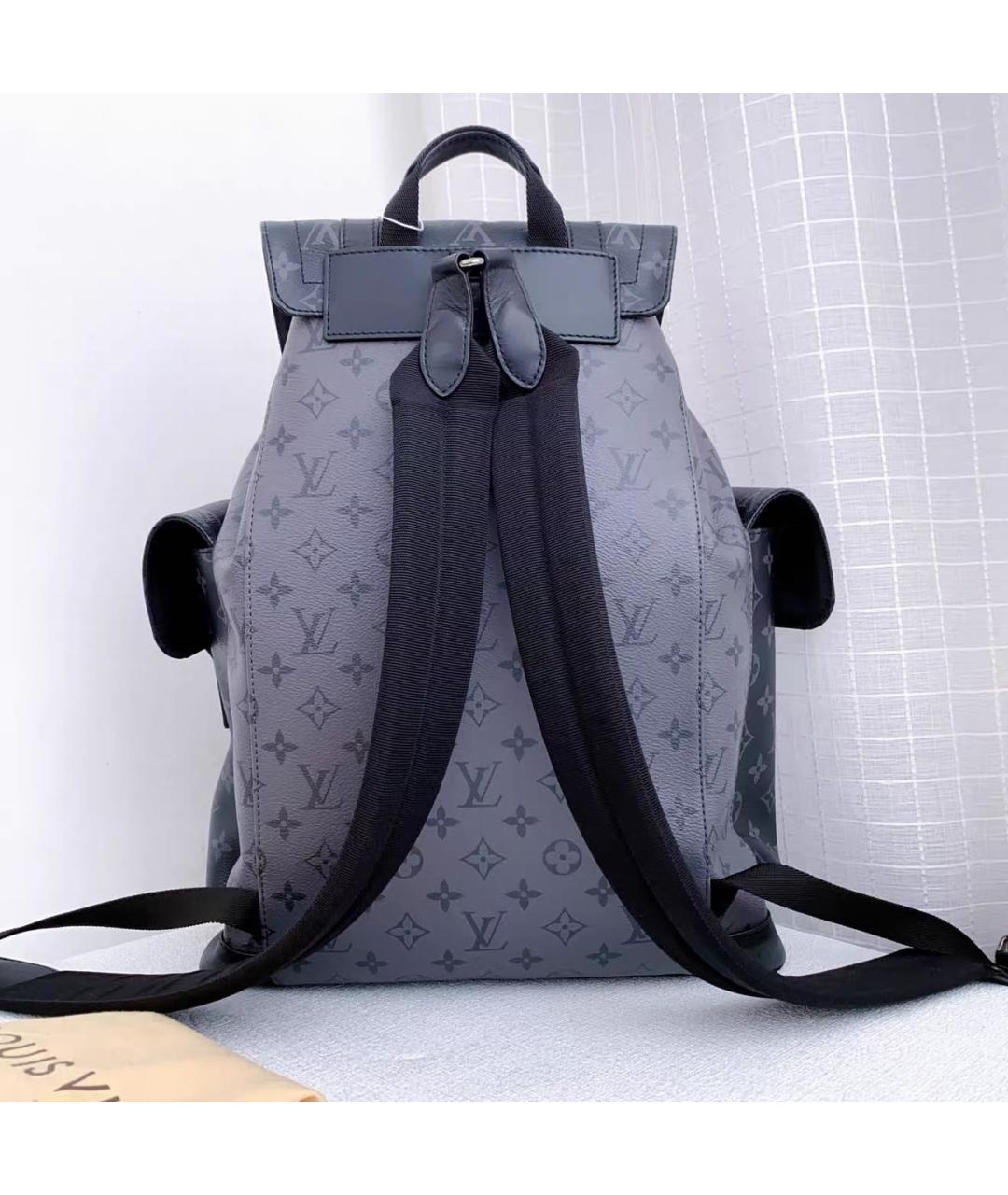 LOUIS VUITTON Серый кожаный рюкзак, фото 2