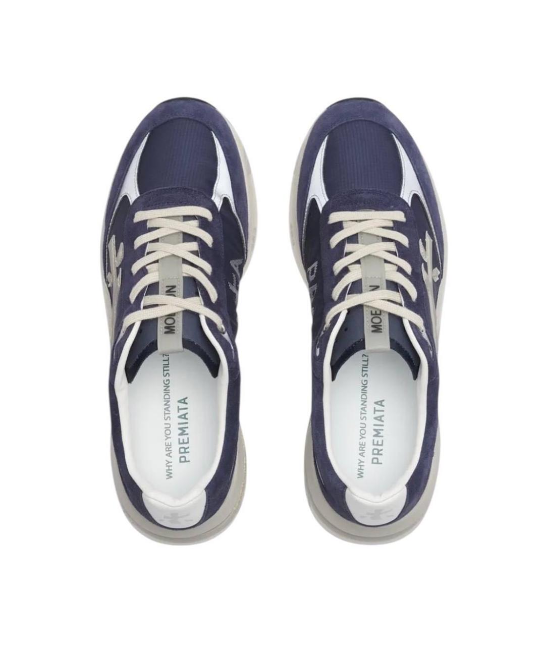 PREMIATA Темно-синие низкие кроссовки / кеды, фото 5