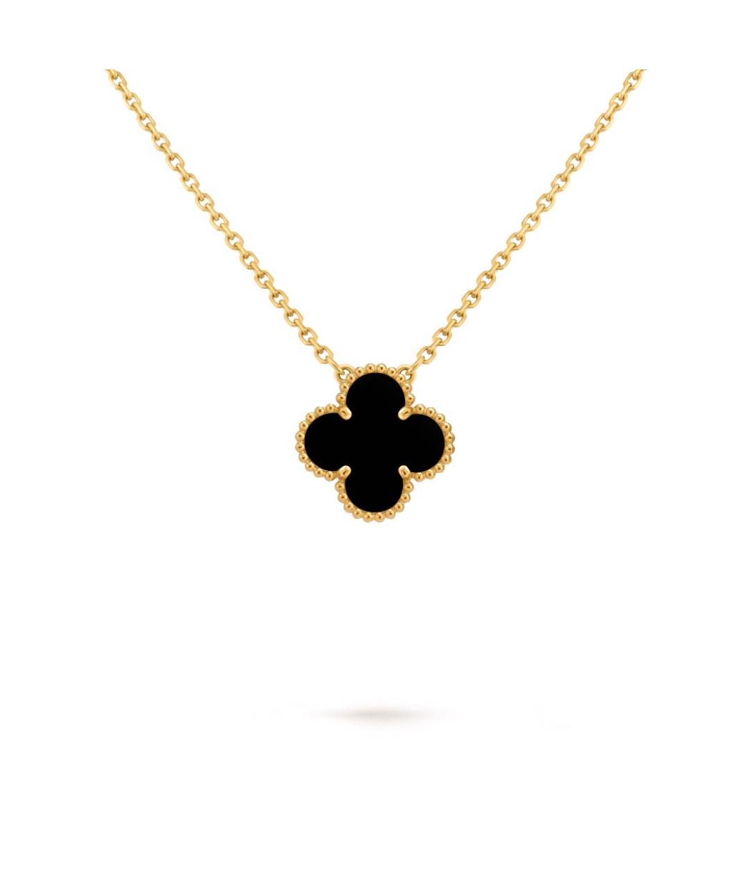 VAN CLEEF & ARPELS Черная подвеска из желтого золота, фото 1