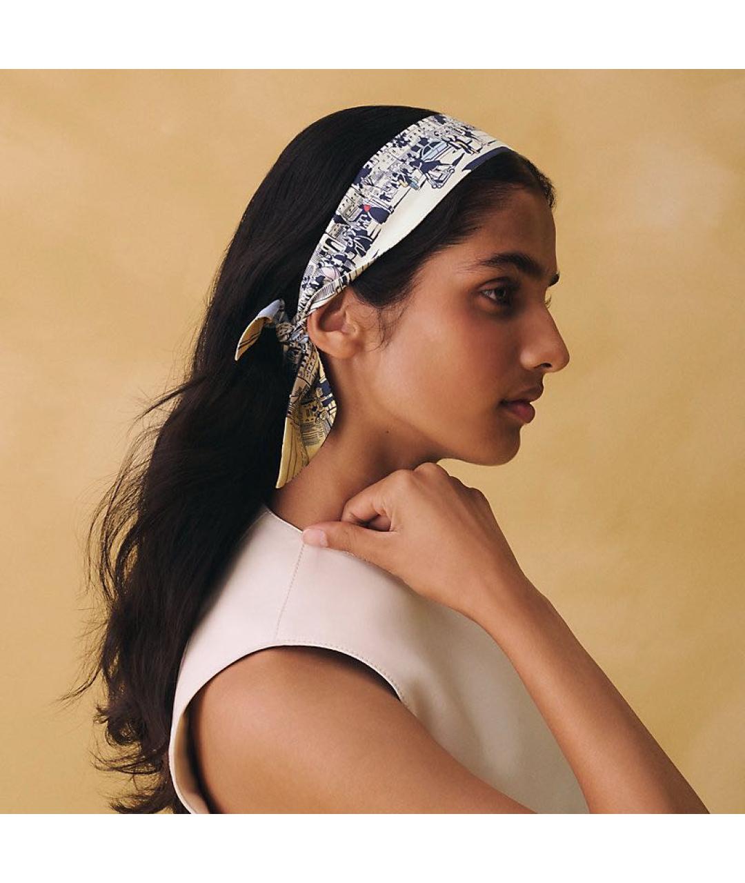 HERMES Мульти шелковый платок, фото 3