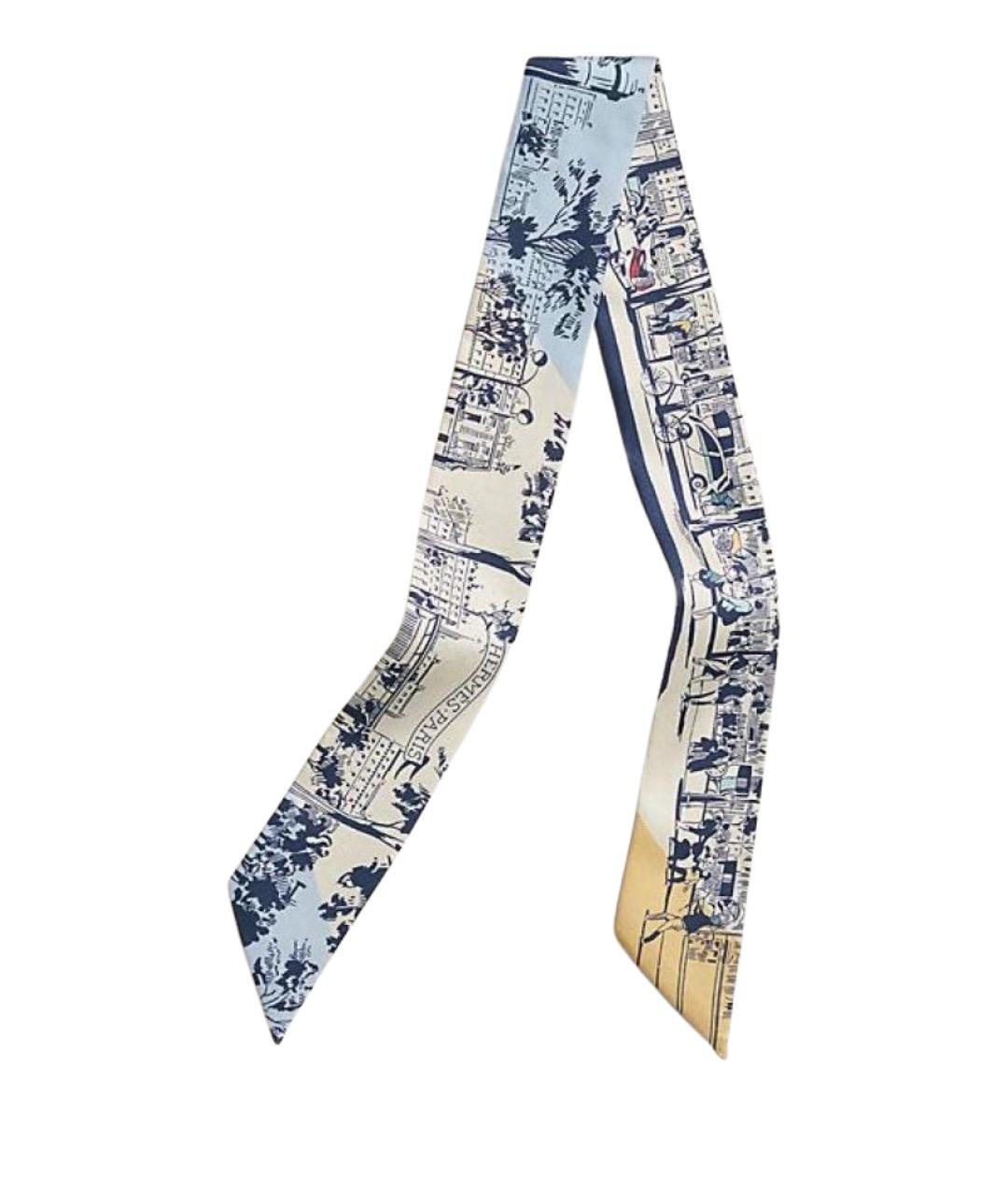 HERMES Мульти шелковый платок, фото 1