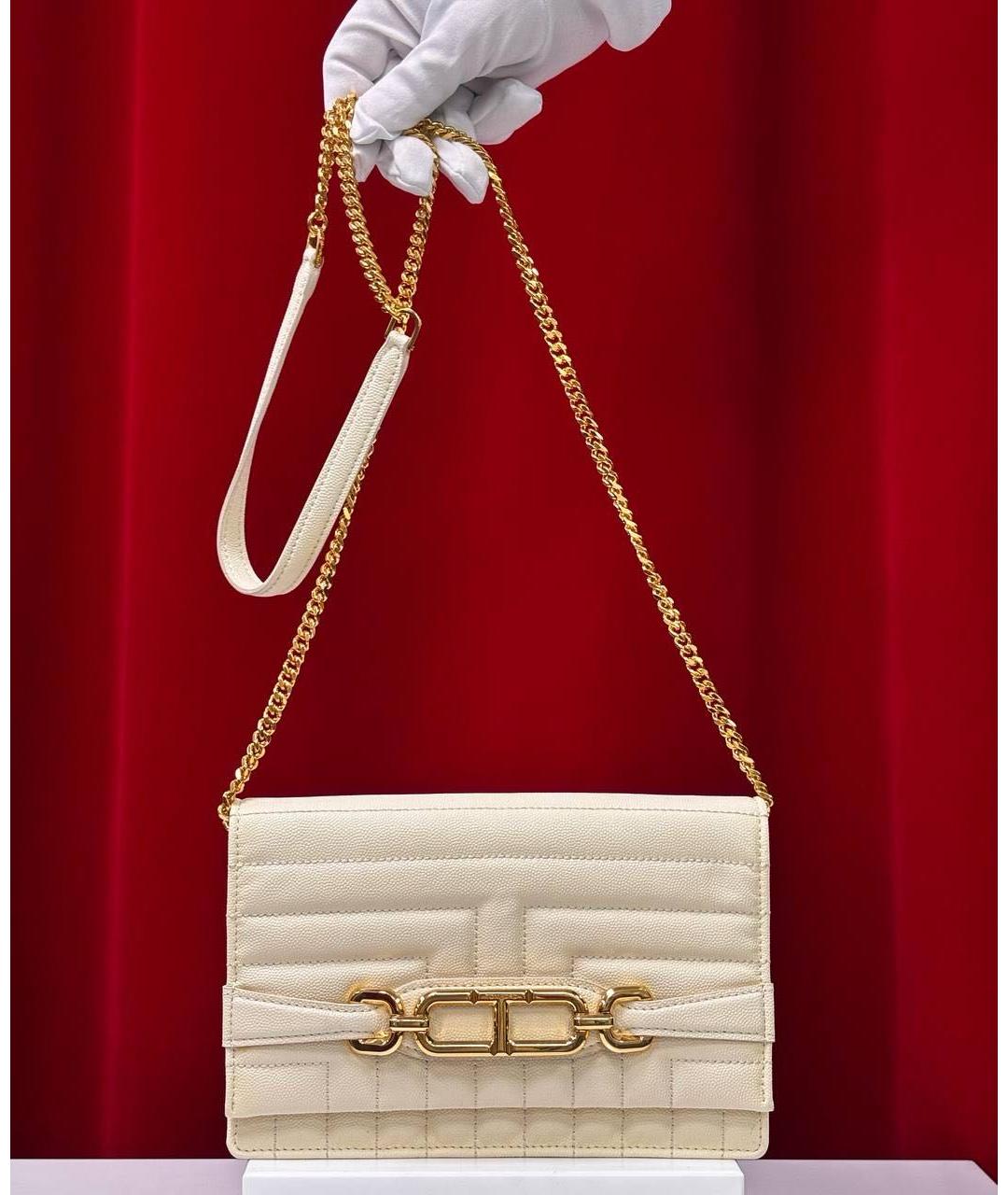 TOM FORD Белая кожаная сумка через плечо, фото 3