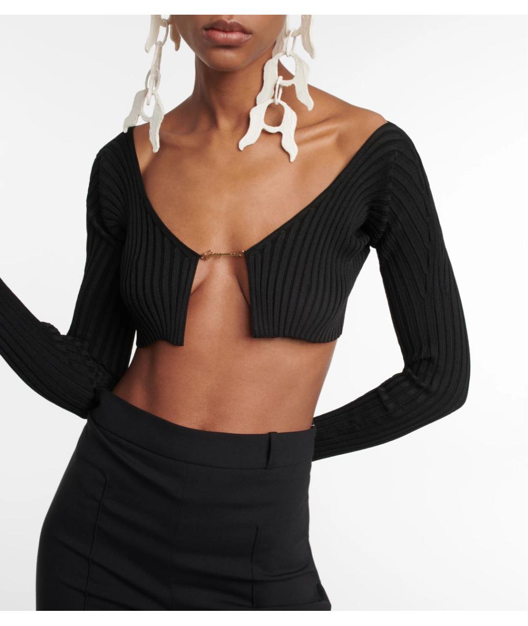JACQUEMUS Черный кардиган, фото 4