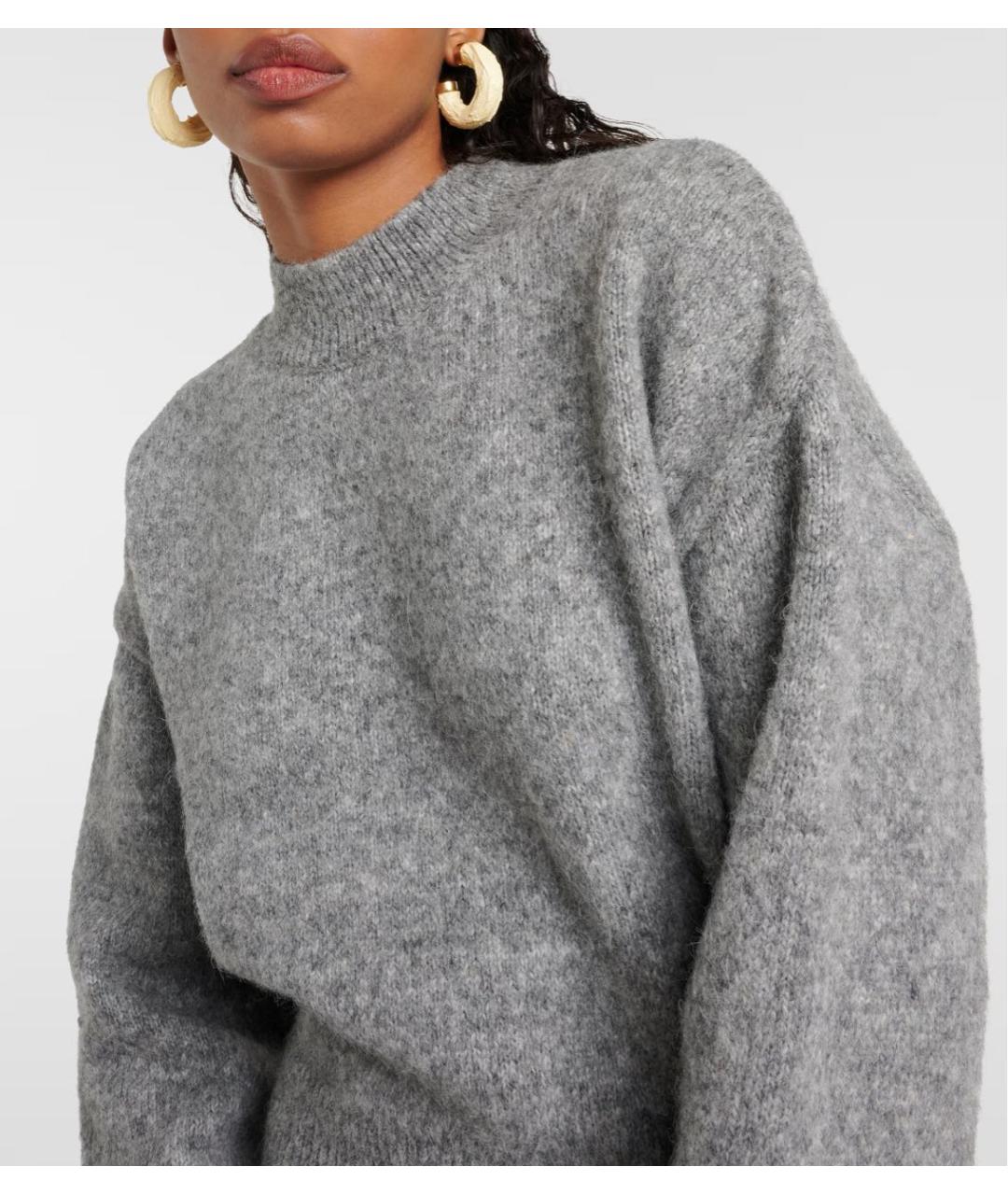 JACQUEMUS Серый шерстяной джемпер / свитер, фото 5