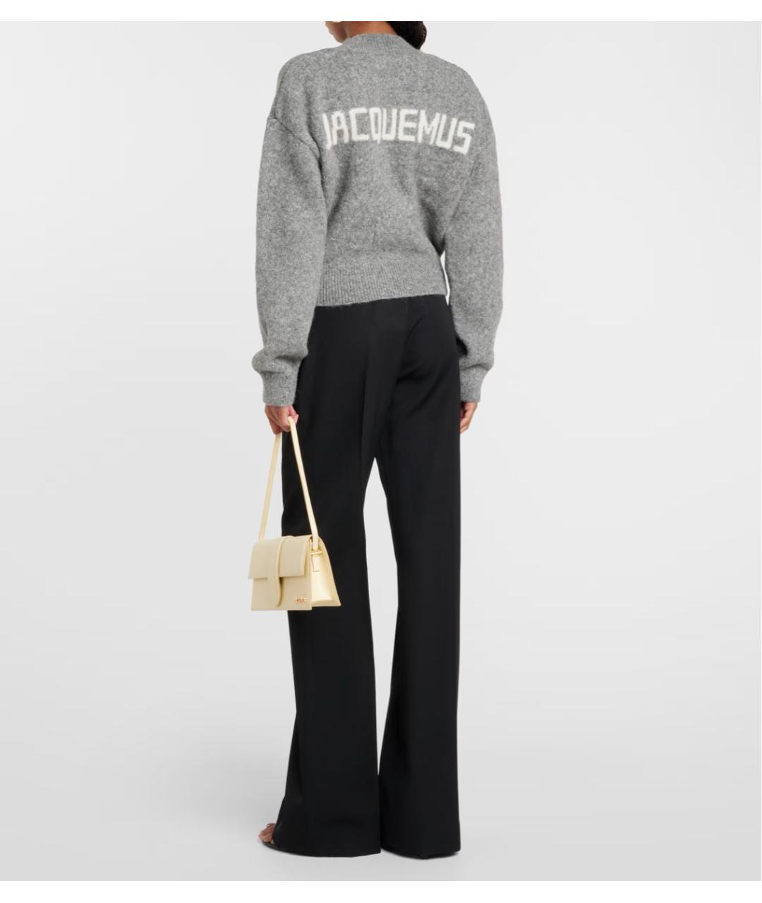 JACQUEMUS Серый шерстяной джемпер / свитер, фото 3