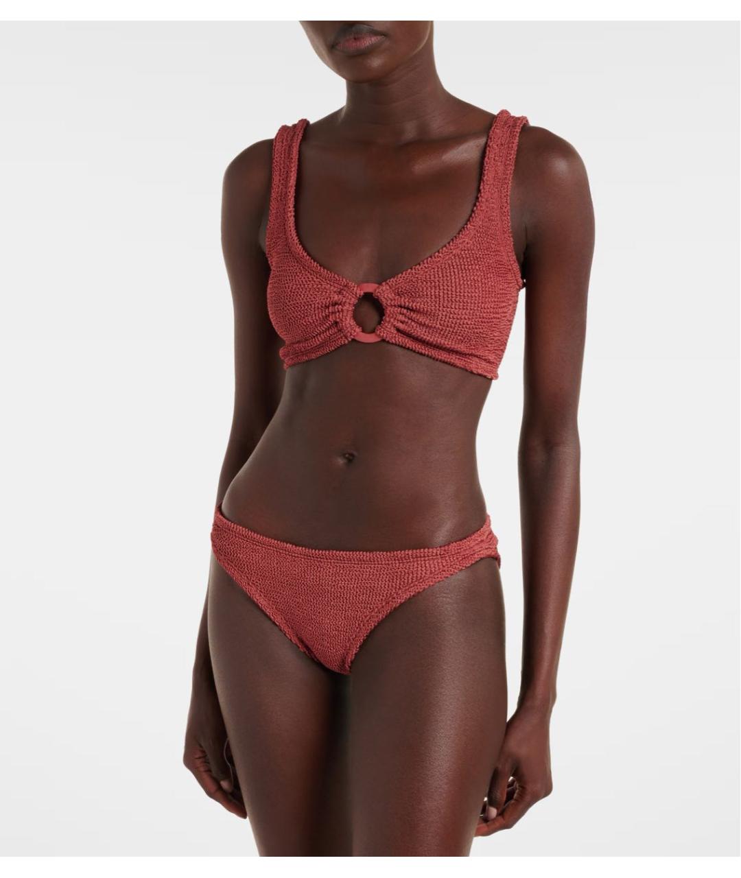 HUNZA G Коралловый купальник, фото 2