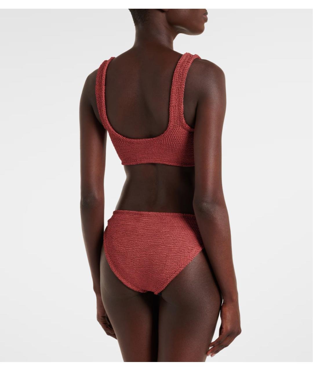 HUNZA G Коралловый купальник, фото 3