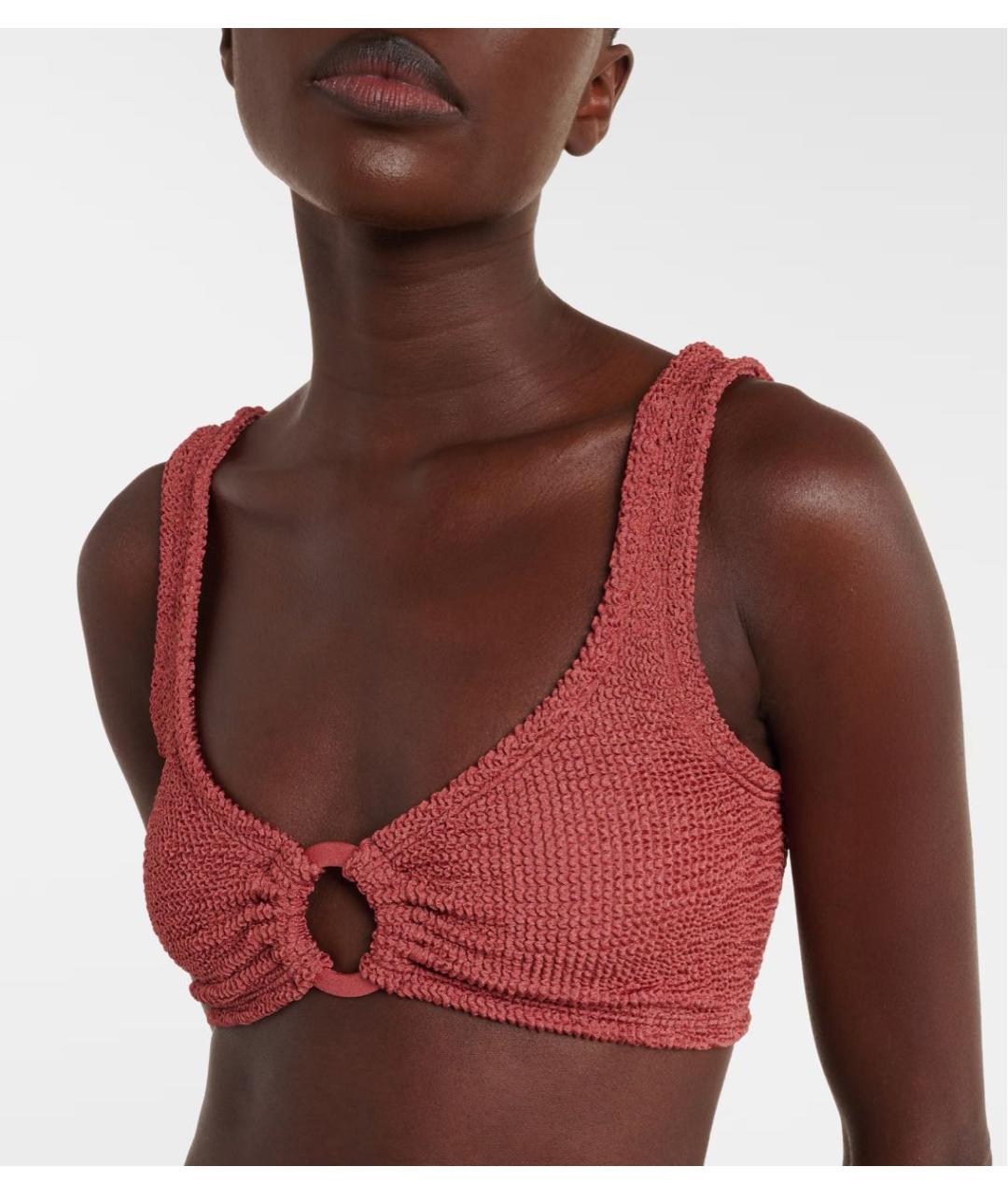 HUNZA G Коралловый купальник, фото 4