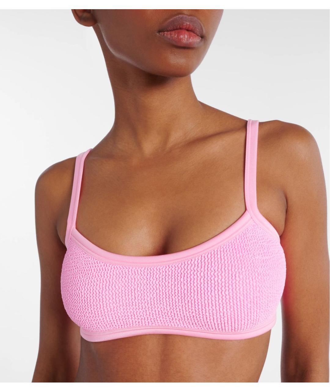 HUNZA G Розовый купальник, фото 3