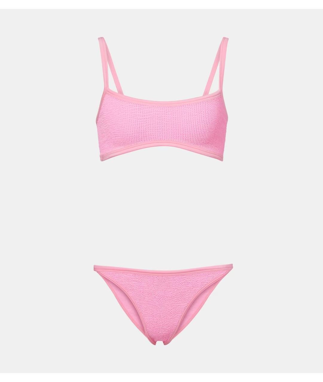 HUNZA G Розовый купальник, фото 5
