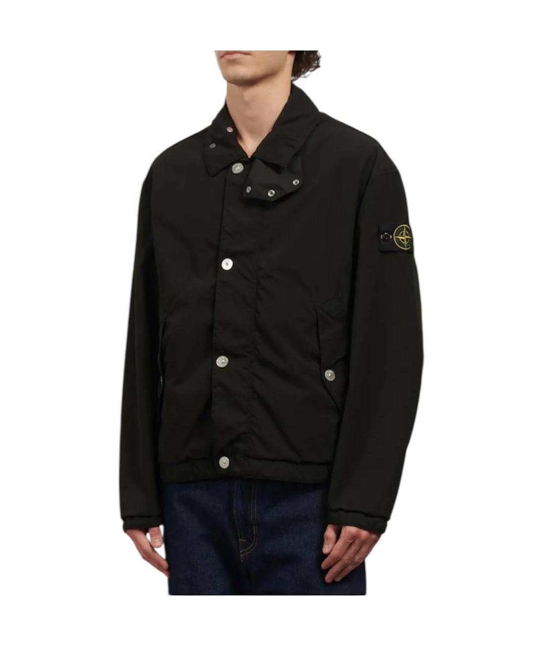 STONE ISLAND Черная куртка, фото 3