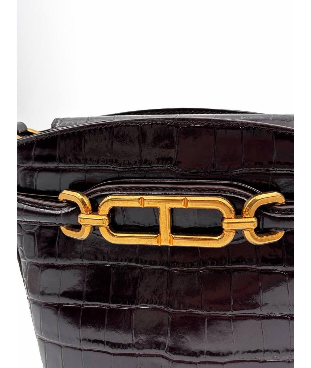 TOM FORD Черная кожаная сумка через плечо, фото 2