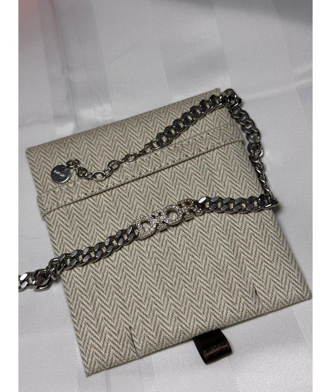 CHRISTIAN DIOR Серебряная серебряная цепочка, фото 3