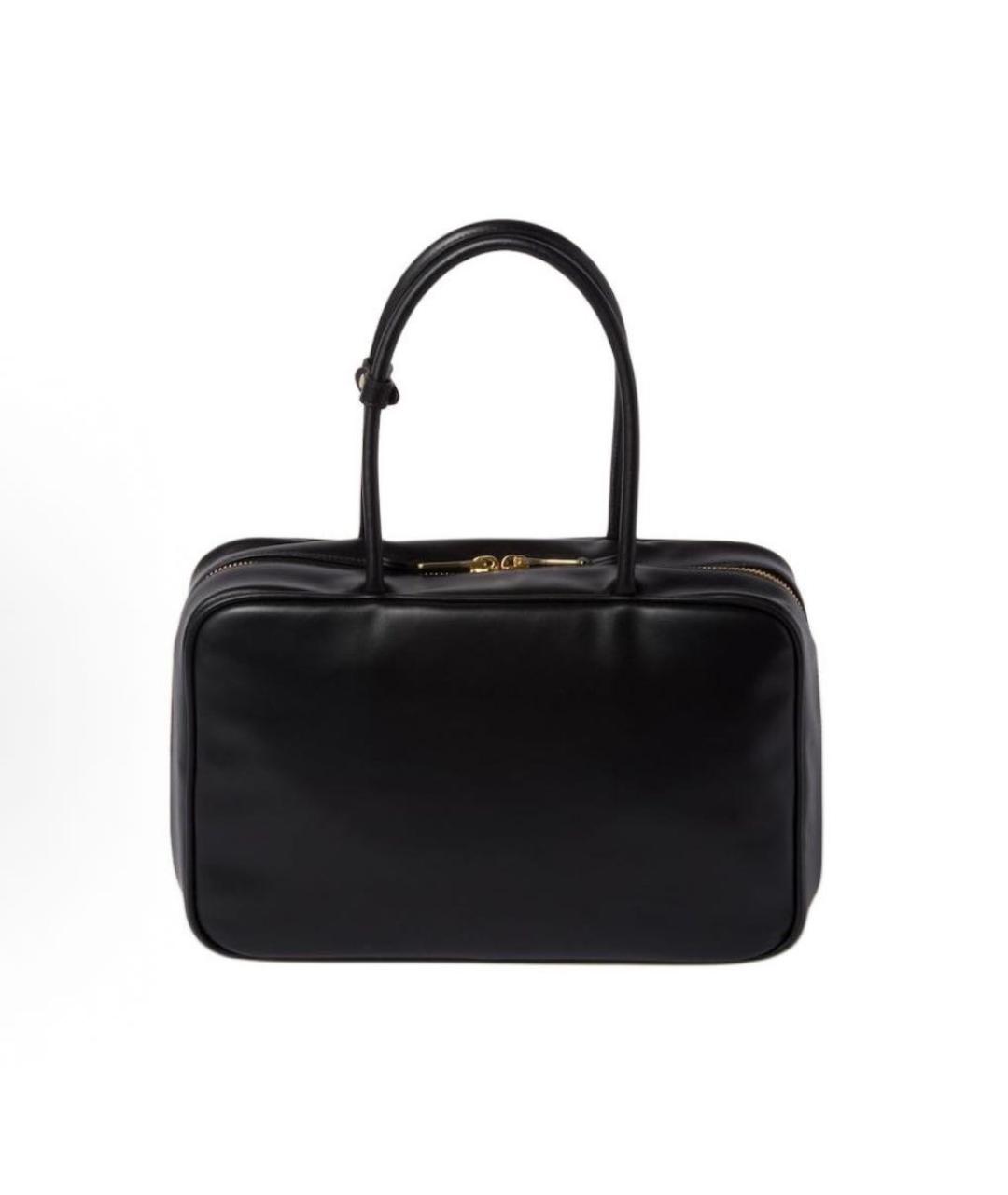 MIU MIU Черная кожаная сумка с короткими ручками, фото 3