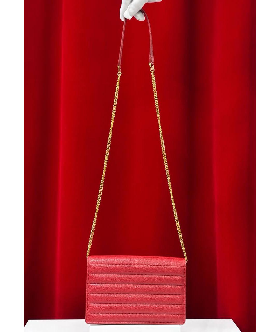 TOM FORD Красная кожаная сумка через плечо, фото 5