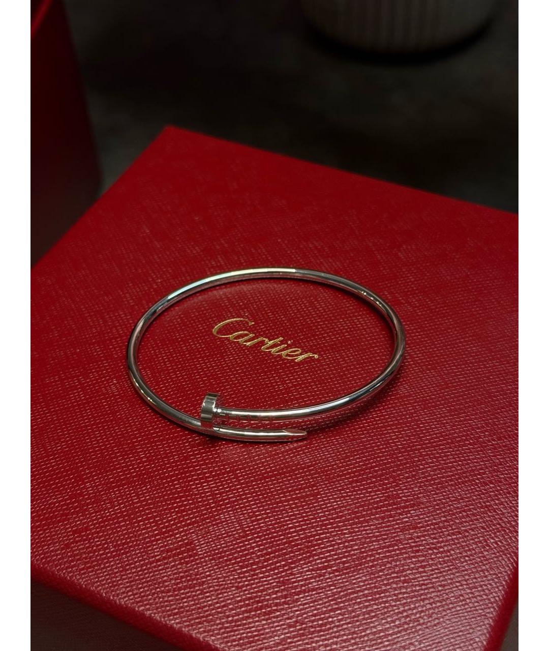 CARTIER Серебрянный браслет из белого золота, фото 7