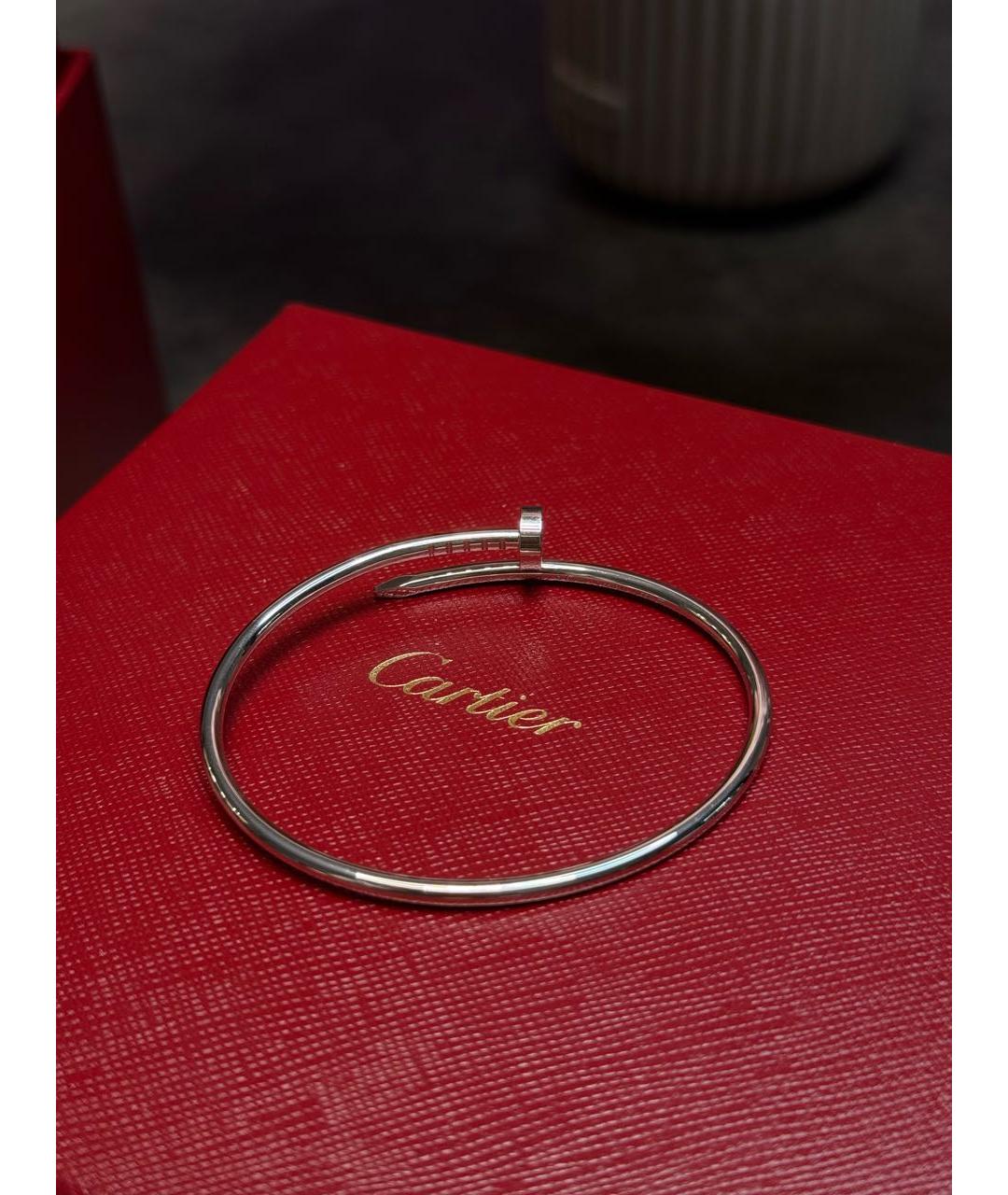 CARTIER Серебрянный браслет из белого золота, фото 3